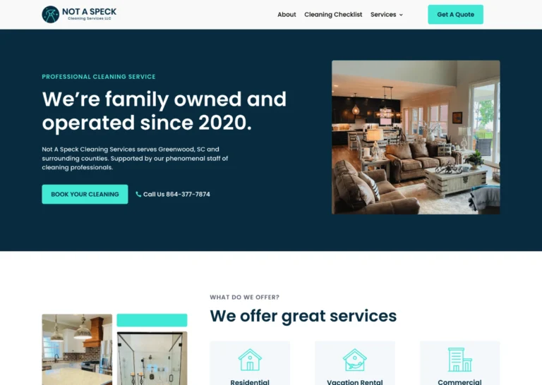 Not a Speck Cleaning Services LLC