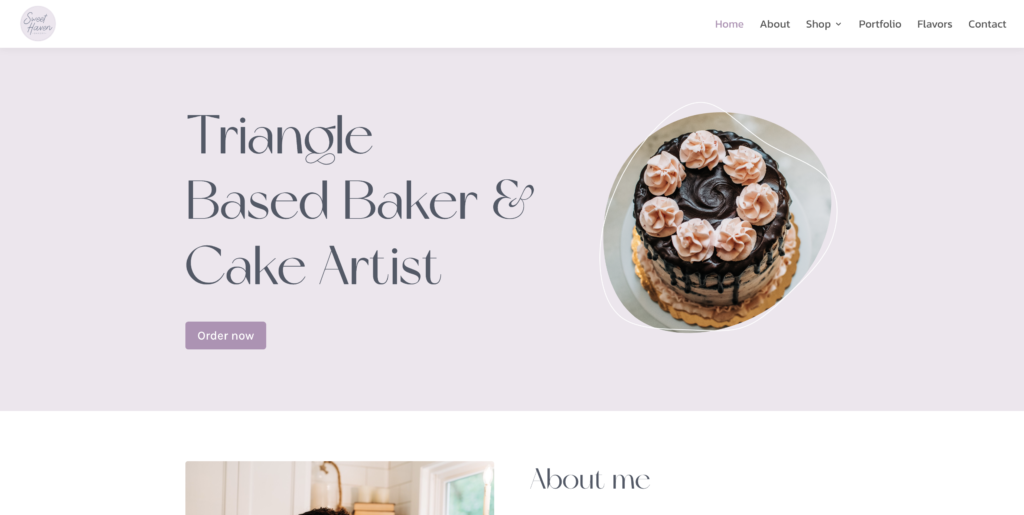 Sweet Haven Bakery website